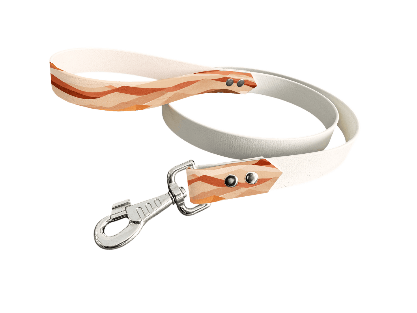 L'atelier du Fourmilier Laisse bicolore poignée imprimée 419 / 19mm Laisse bicolore en BioThane® avec poignée imprimée – Collection Paysages- Coloris au choix