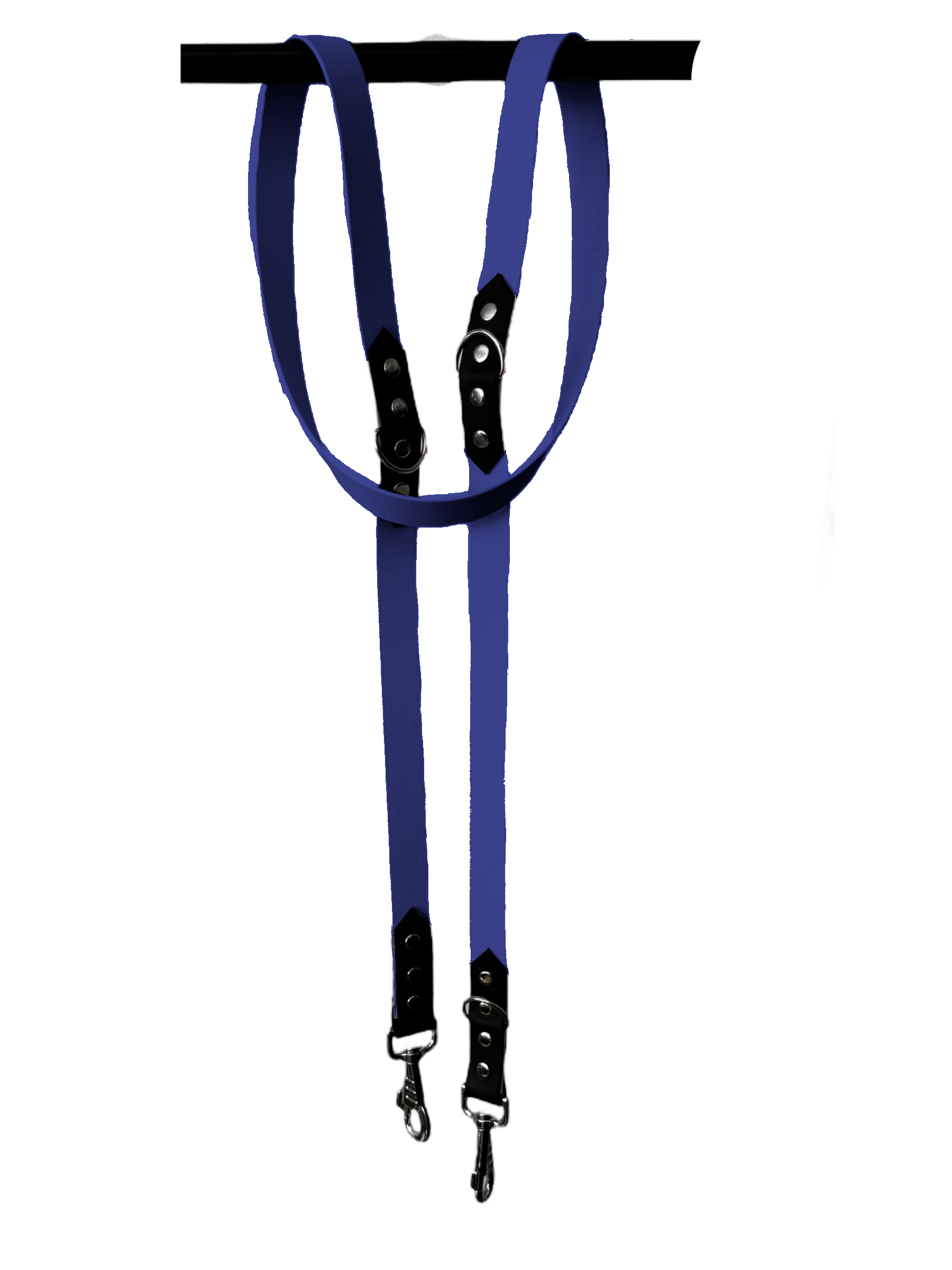 L'atelier du Fourmilier Laisse Bleu Marine Laisse Réglable 3 Positions