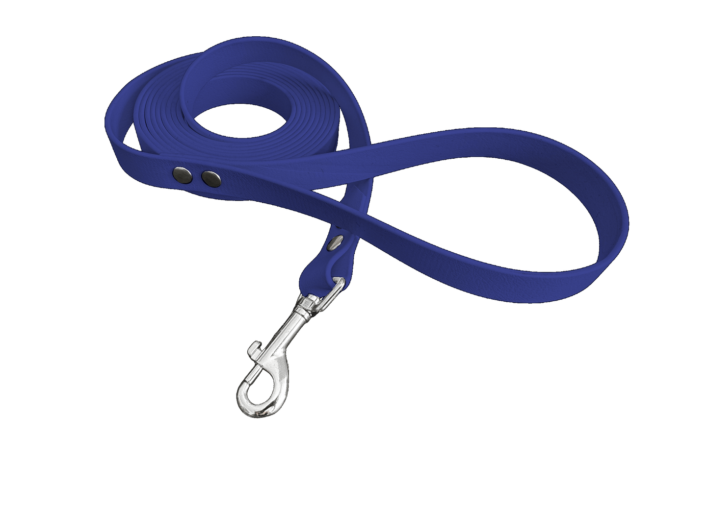 L'atelier du Fourmilier Laisse Bleu Marine Longe en BioThane personnalisable – Largeurs 19 mm ou 25 mm – Longueur au choix jusqu'à 20 mètres