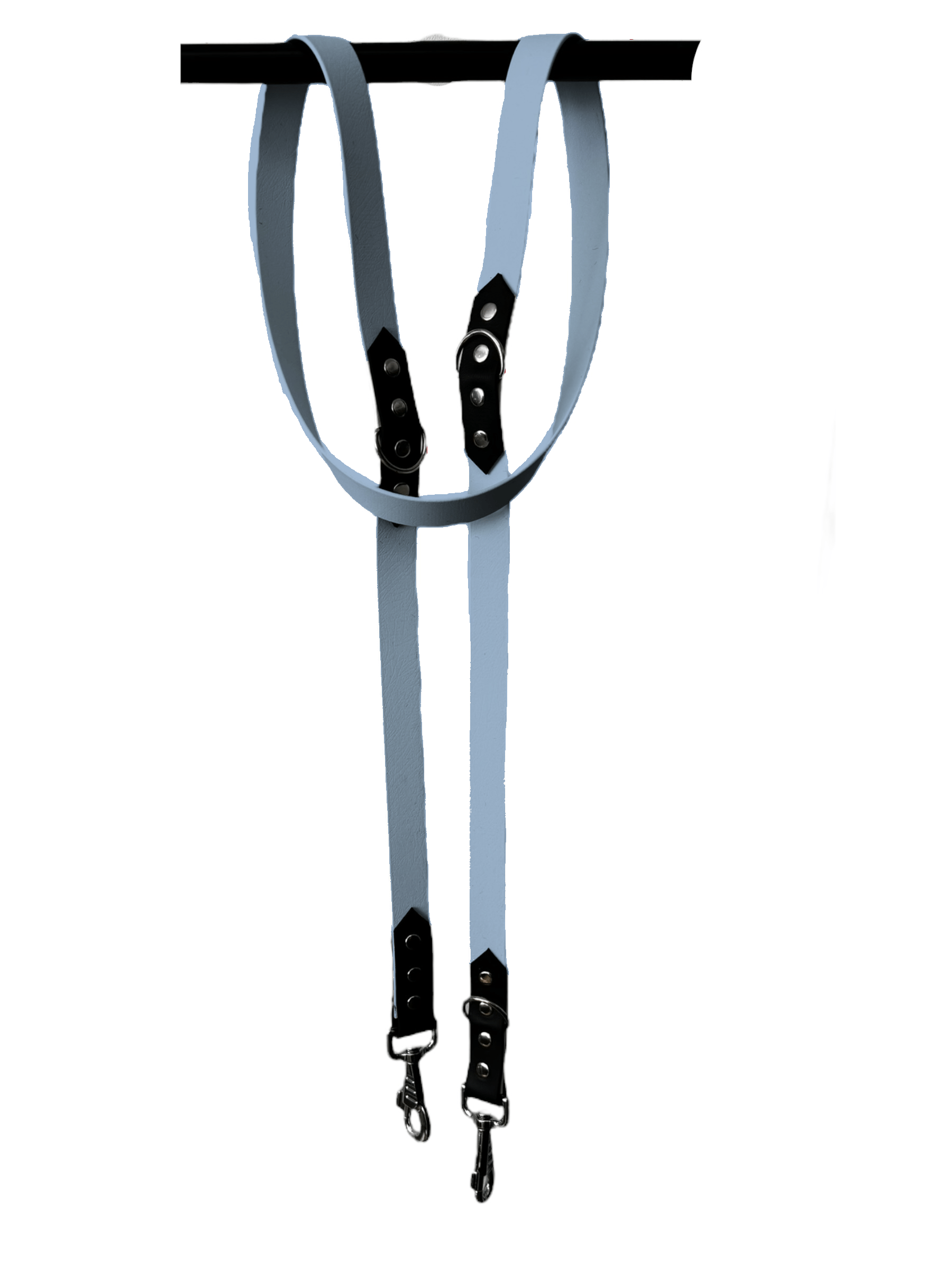 L'atelier du Fourmilier Laisse Bleu Polaire Laisse Réglable 3 Positions