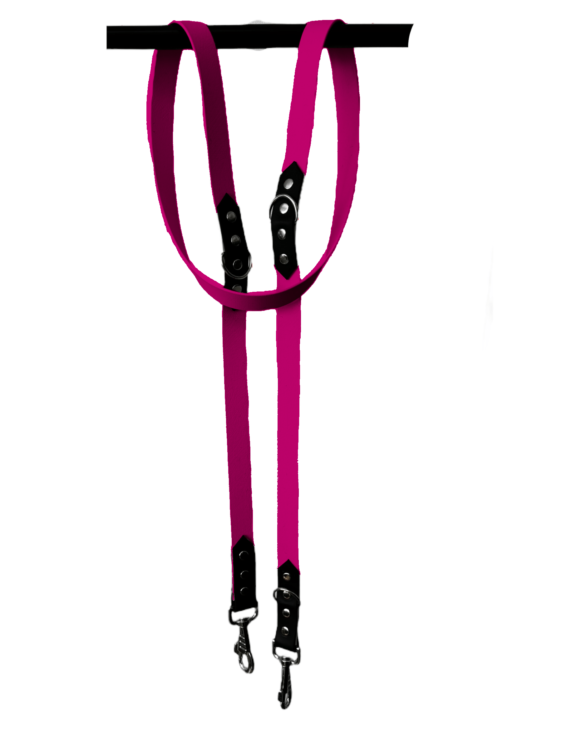 L'atelier du Fourmilier Laisse Framboise Laisse Réglable 3 Positions