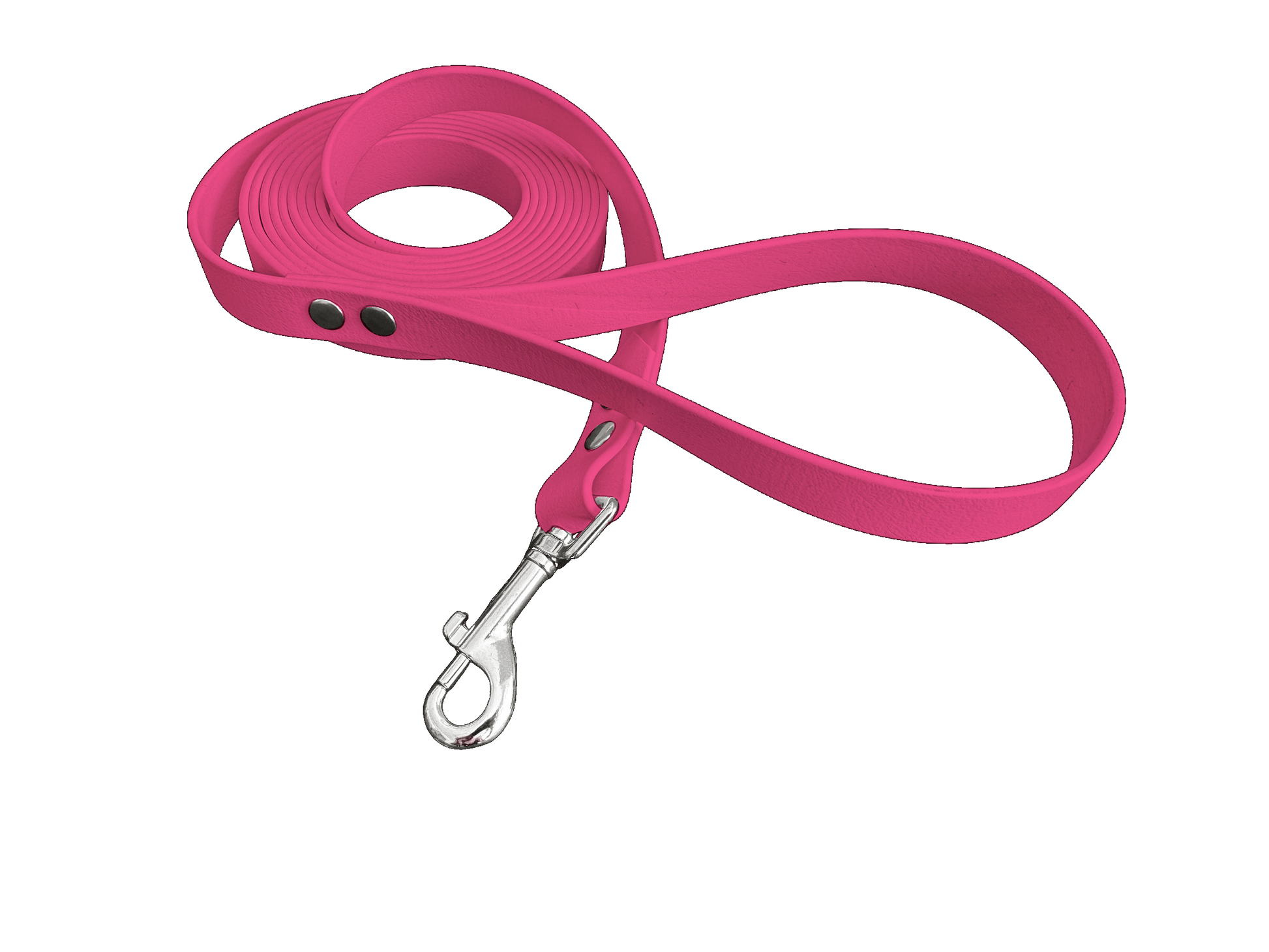 L'atelier du Fourmilier Laisse Fuchsia Longe en BioThane personnalisable – Largeurs 19 mm ou 25 mm – Longueur au choix jusqu'à 20 mètres