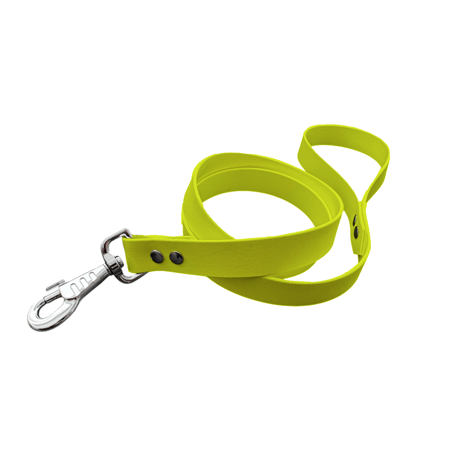 L'atelier du Fourmilier Laisse Jaune Fluo Laisse Classique en BioThane