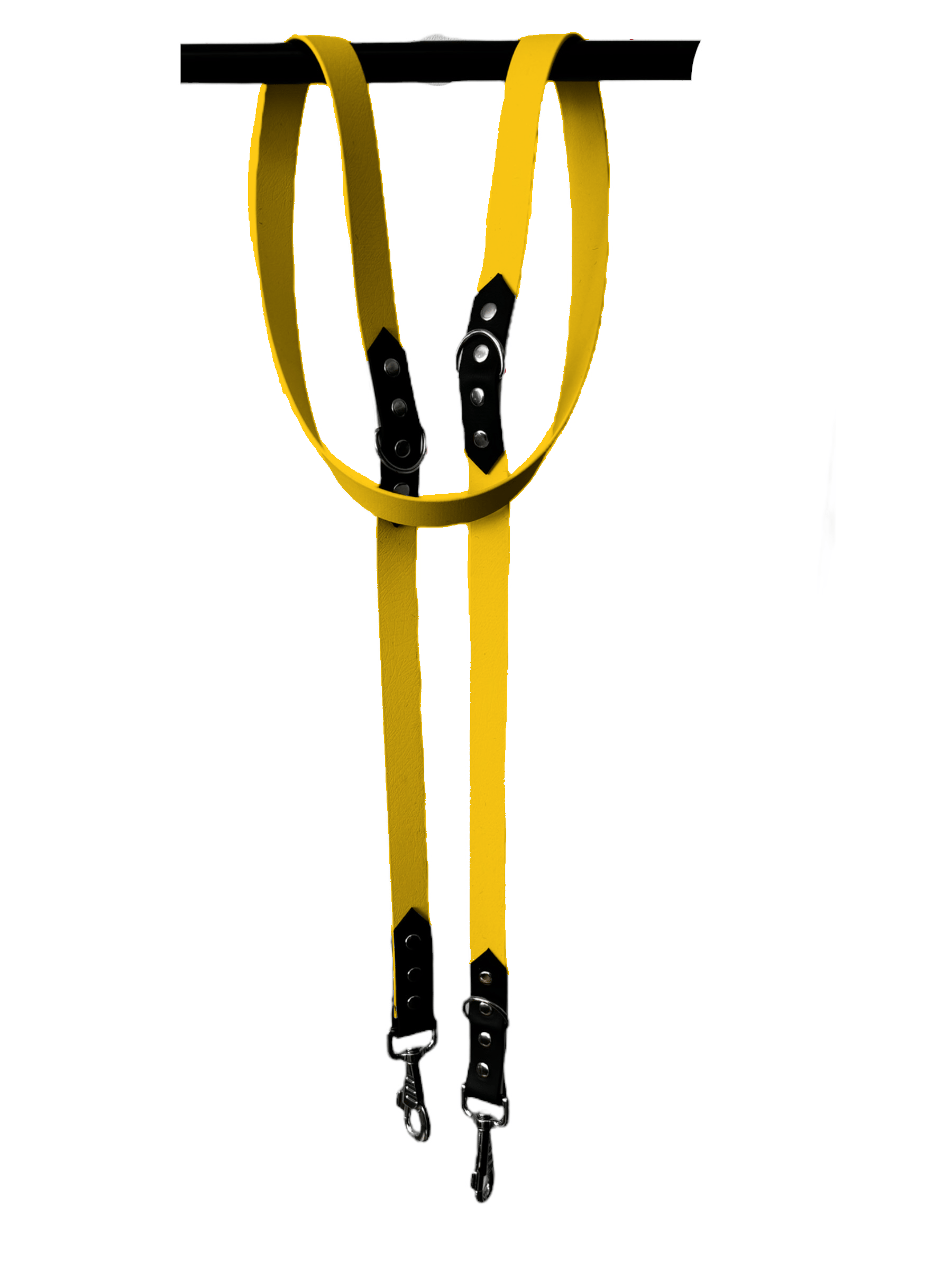 L'atelier du Fourmilier Laisse Jaune Laisse Réglable 3 Positions