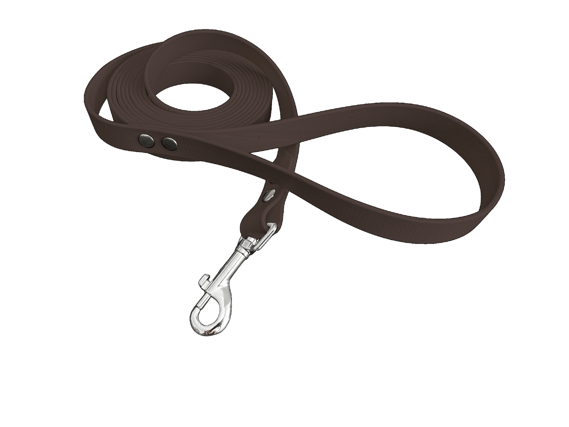 L'atelier du Fourmilier Laisse Marron Foncé Longe en BioThane personnalisable – Largeurs 19 mm ou 25 mm – Longueur au choix jusqu'à 20 mètres