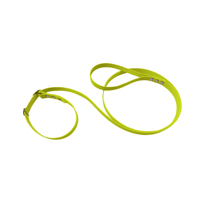 L'atelier du Fourmilier Laisse martingale Jaune Fluo Laisse martingale en BioThane – Largeurs 19 mm ou 25 mm