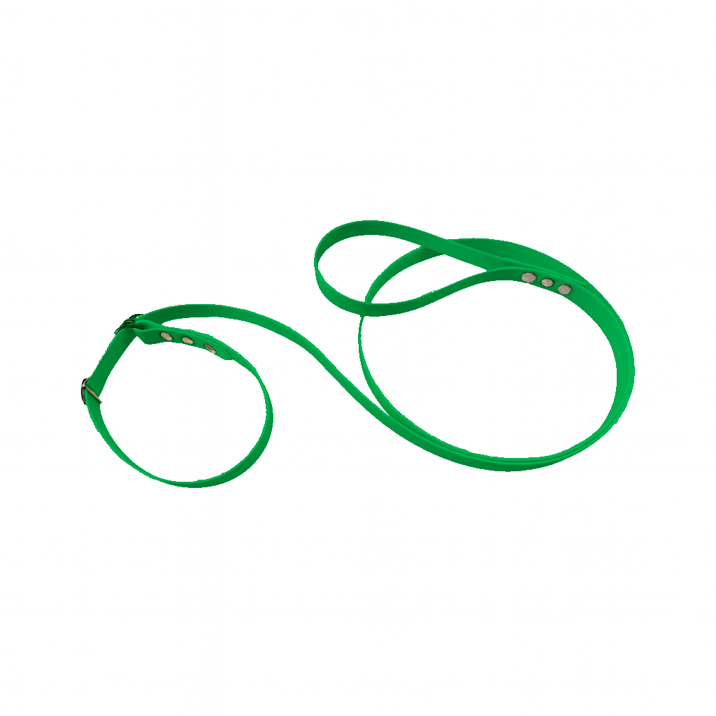 L'atelier du Fourmilier Laisse martingale Vert Fluo Laisse martingale en BioThane – Largeurs 19 mm ou 25 mm