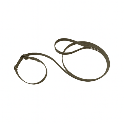 L'atelier du Fourmilier Laisse martingale Vert Olive Laisse martingale en BioThane – Largeurs 19 mm ou 25 mm