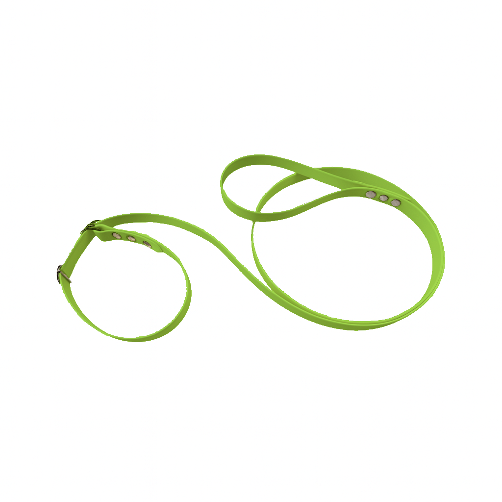L'atelier du Fourmilier Laisse martingale Vert Pomme Laisse martingale en BioThane – Largeurs 19 mm ou 25 mm
