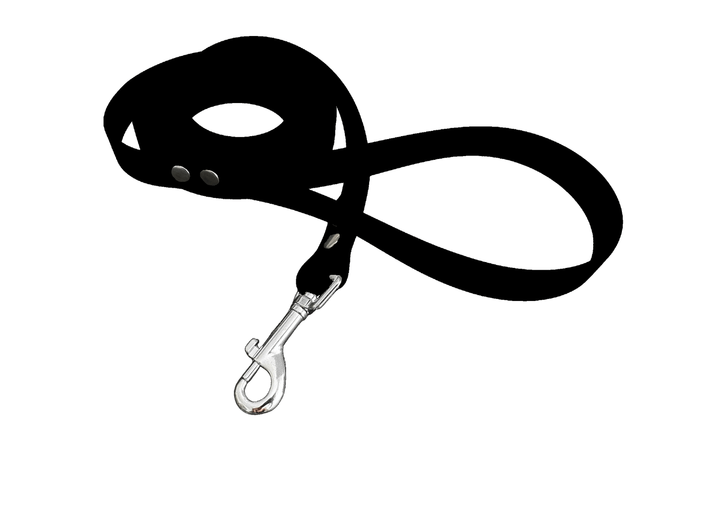 L'atelier du Fourmilier Laisse Noir Longe en BioThane personnalisable – Largeurs 19 mm ou 25 mm – Longueur au choix jusqu'à 20 mètres