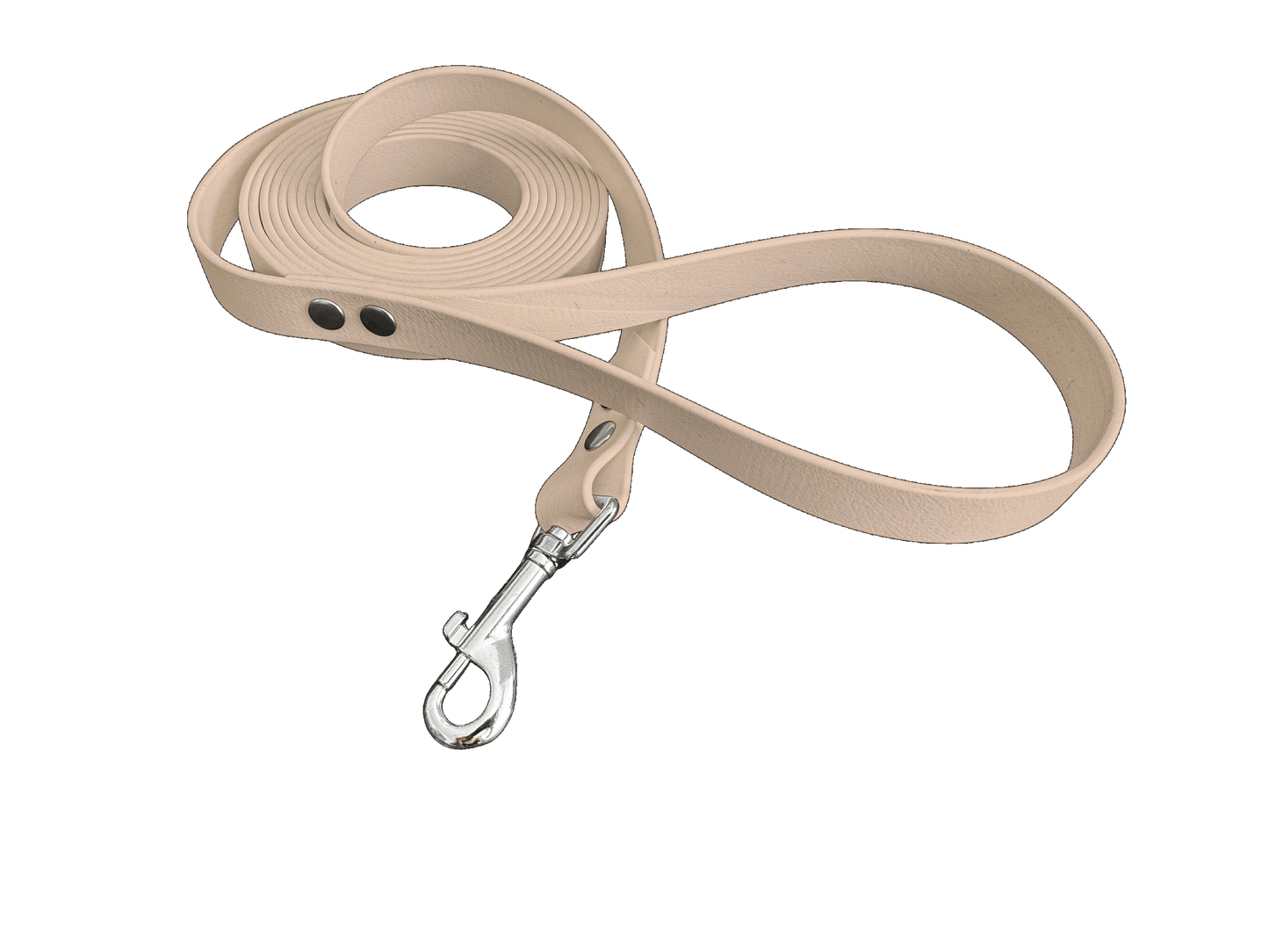 L'atelier du Fourmilier Laisse Rose poudré Longe en BioThane personnalisable – Largeurs 19 mm ou 25 mm – Longueur au choix jusqu'à 20 mètres