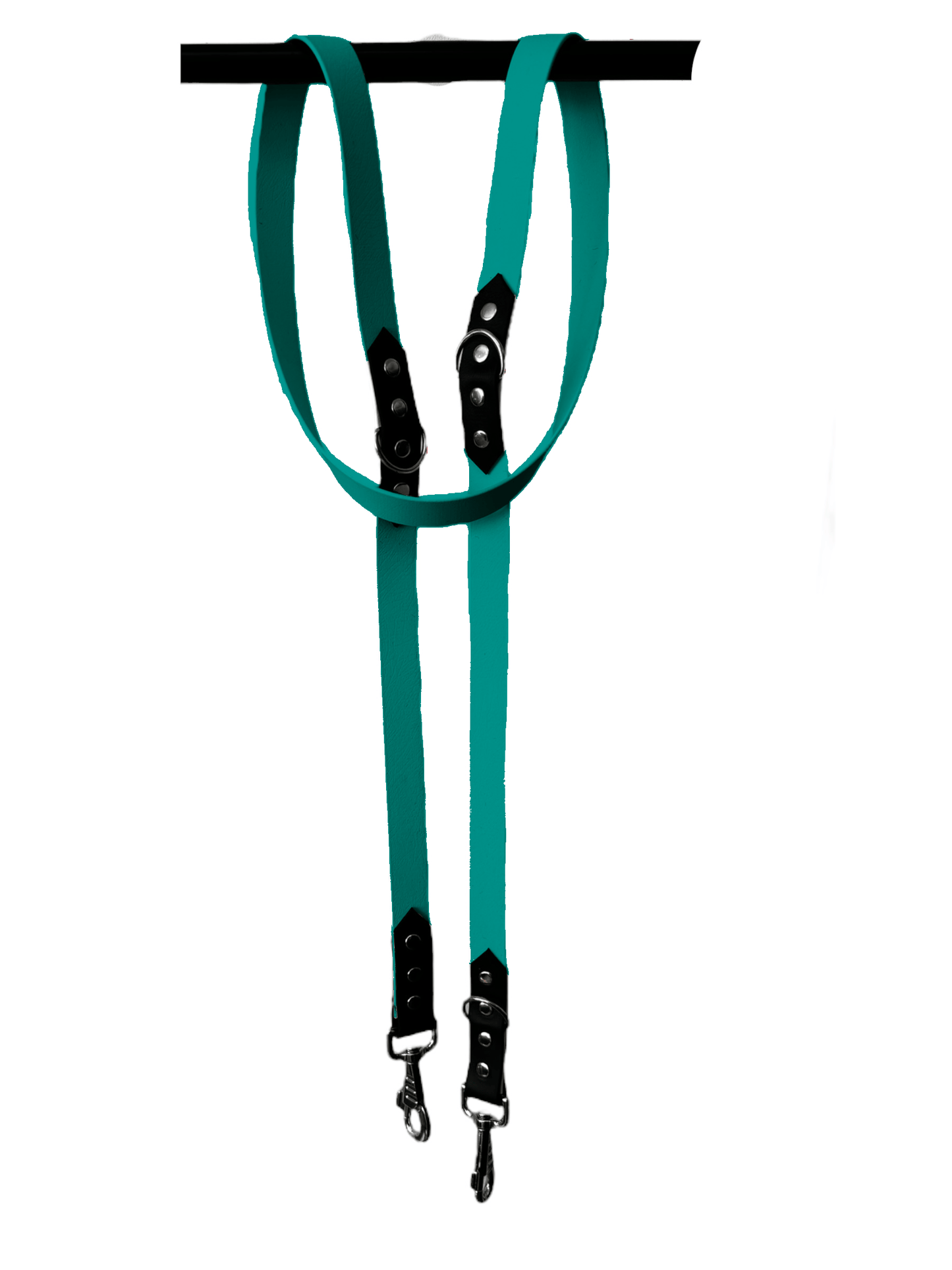L'atelier du Fourmilier Laisse Teal Laisse Réglable 3 Positions