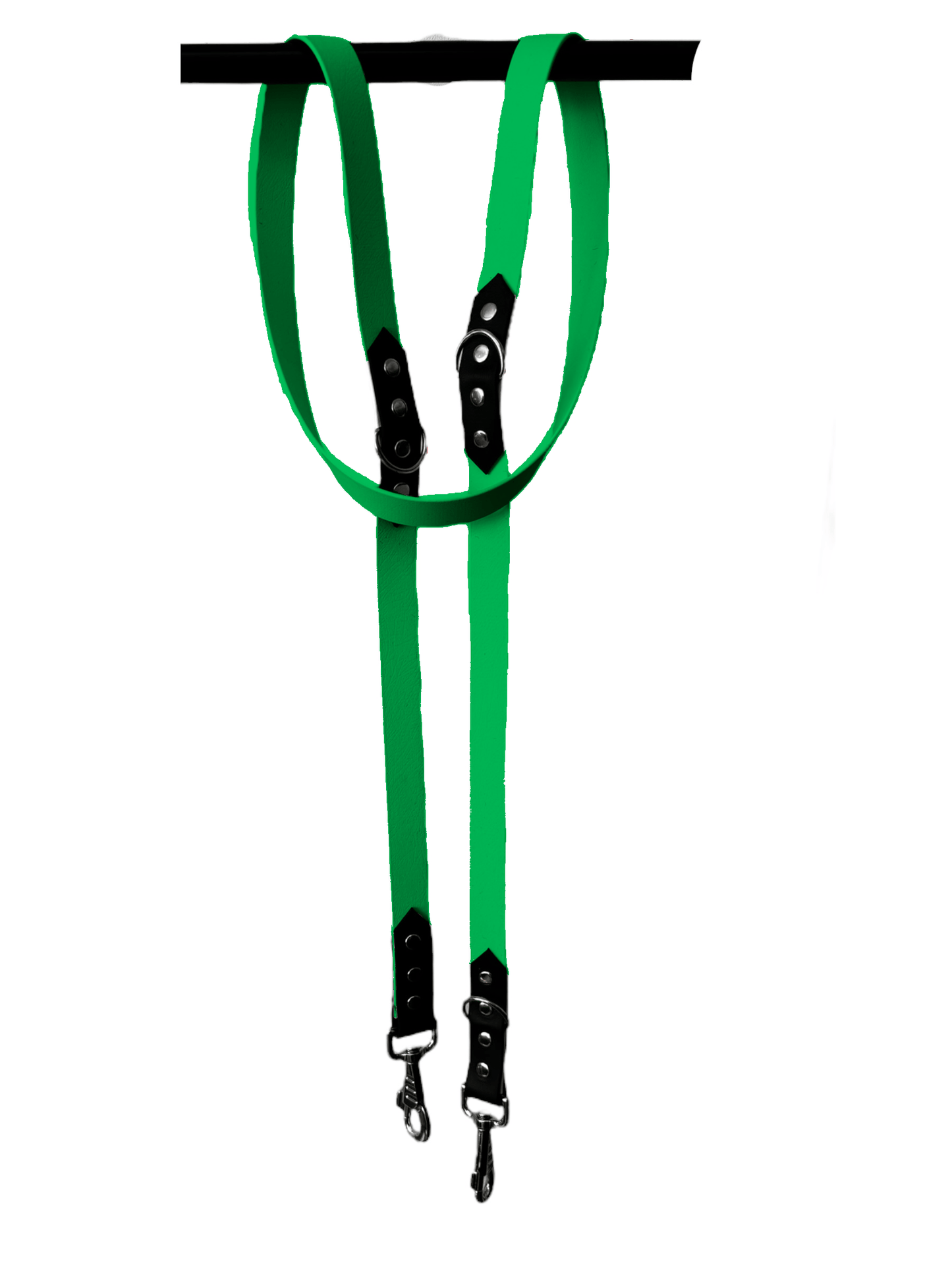 L'atelier du Fourmilier Laisse Vert Fluo Laisse Réglable 3 Positions