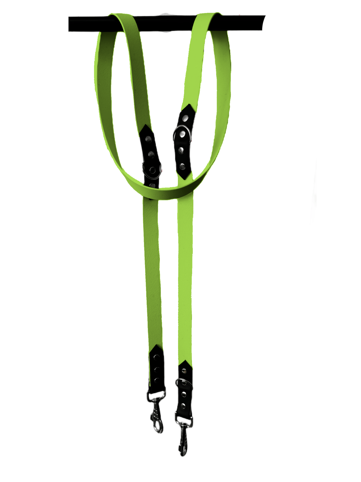 L'atelier du Fourmilier Laisse Vert Pomme Laisse Réglable 3 Positions