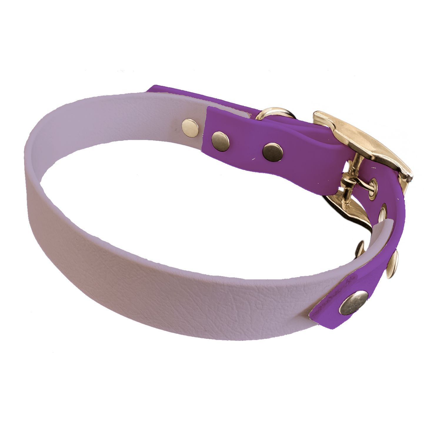 Collier Bicolore en BioThane®  19 mm – coloris personnalisable