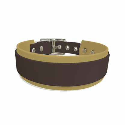 Collier Large double en BioThane® – 25 mm / 19 mm – coloris personnalisable
