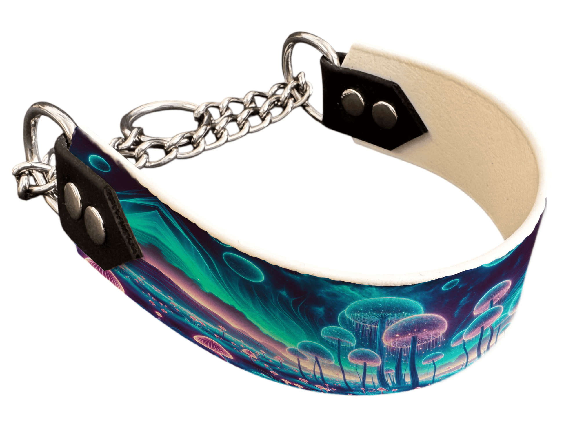 L'atelier du Fourmilier Martingales 101 Martingale pour chien en BioThane® imprimé – Collection paysage– 38mm