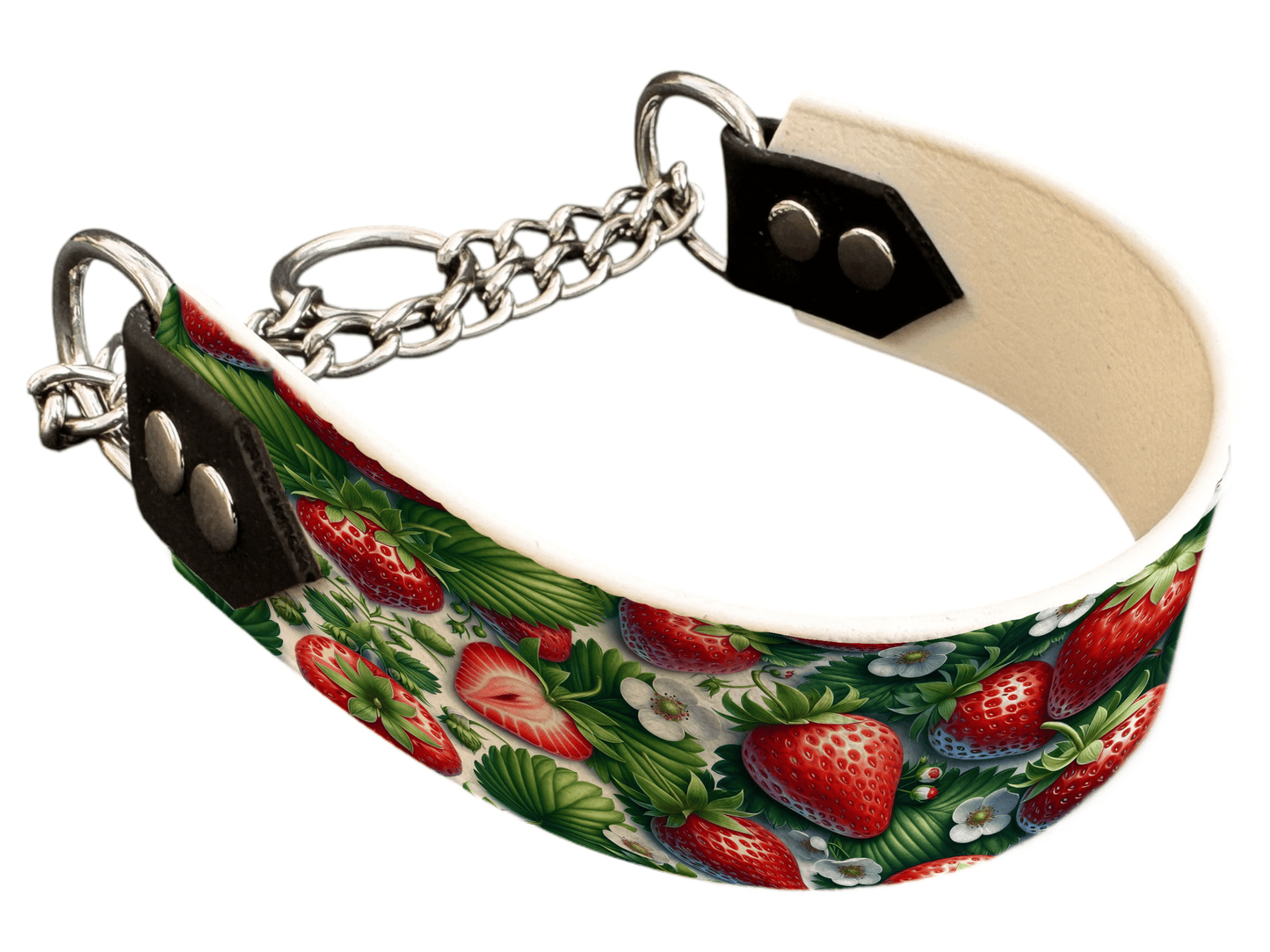 L'atelier du Fourmilier Martingales 107 Martingale pour chien en BioThane® imprimé – Collection gourmandise – 38mm