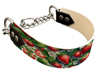 L'atelier du Fourmilier Martingales 107 Martingale pour chien en BioThane® imprimé – Collection gourmandise – 38mm