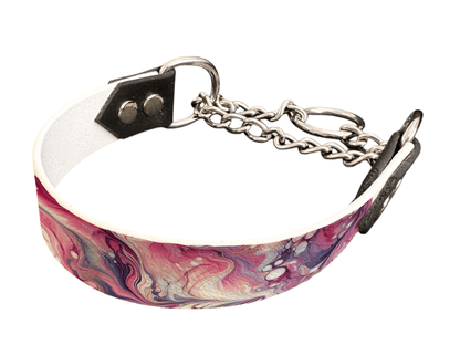 L'atelier du Fourmilier Martingales 11 Martingale pour chien en BioThane® imprimé – Collection abstrait – 25mm