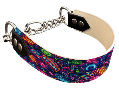 L'atelier du Fourmilier Martingales 112 Martingale pour chien en BioThane® imprimé – Collection pop art– 38mm