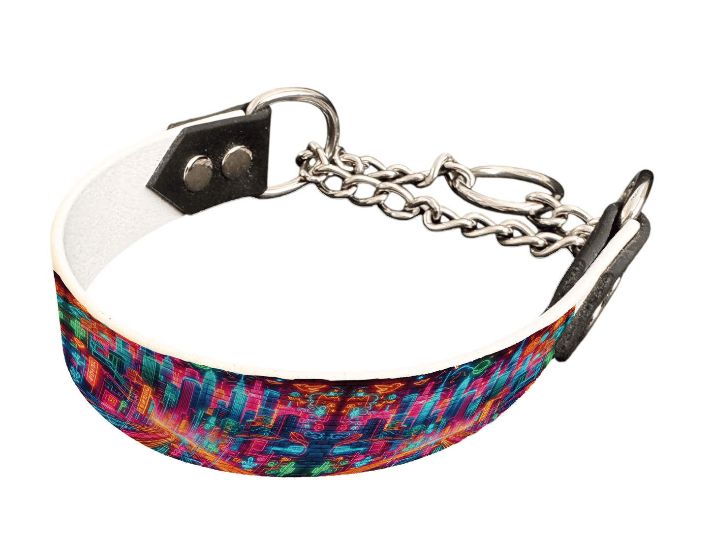 L'atelier du Fourmilier Martingales 115 Martingale pour chien en BioThane® imprimé – Collection pop art– 25mm