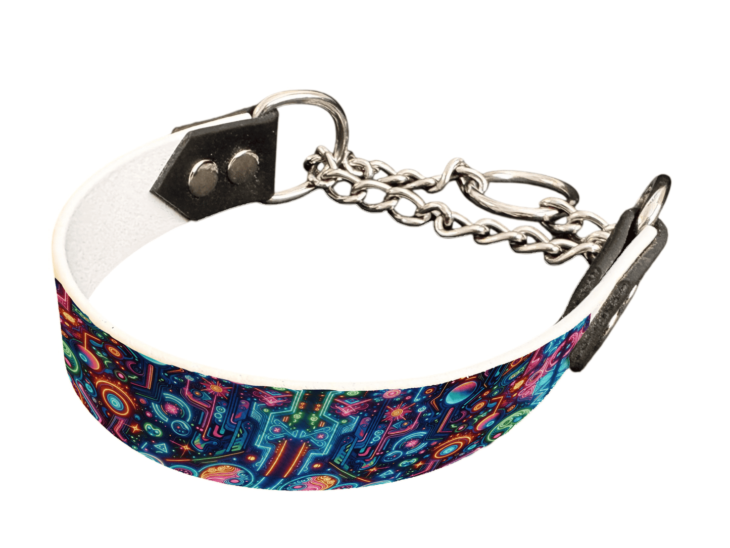 L'atelier du Fourmilier Martingales 117 Martingale pour chien en BioThane® imprimé – Collection pop art– 25mm