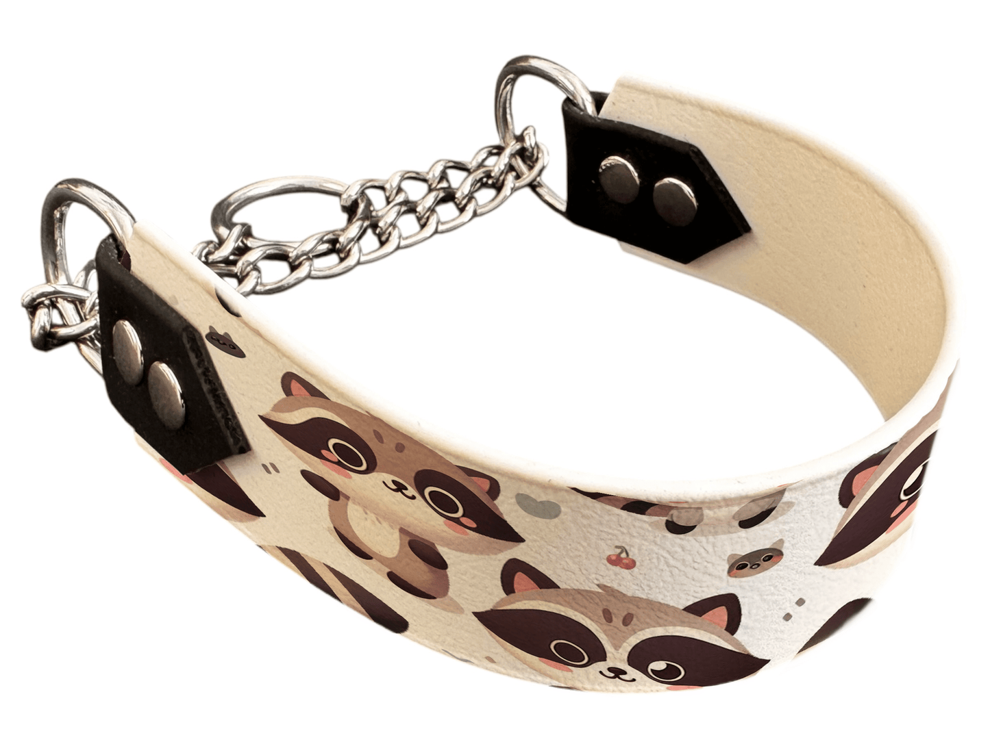 L'atelier du Fourmilier Martingales 122 Martingale pour chien en BioThane® imprimé – Collection animaux pop/kawaii – 38mm