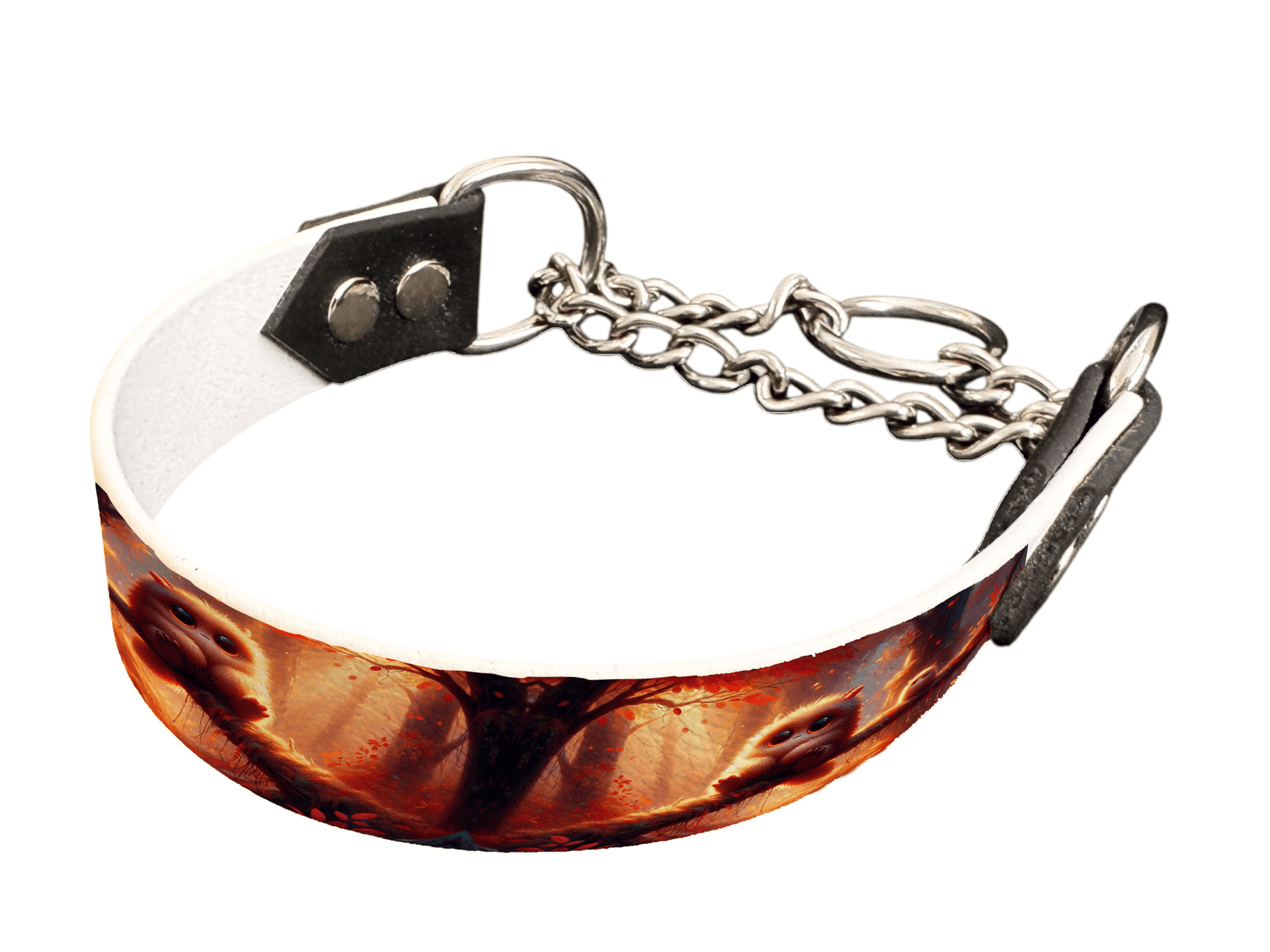 L'atelier du Fourmilier Martingales 126 martingale pour chien en BioThane® imprimé – Collection monstres et créatures imaginaires– 25mm