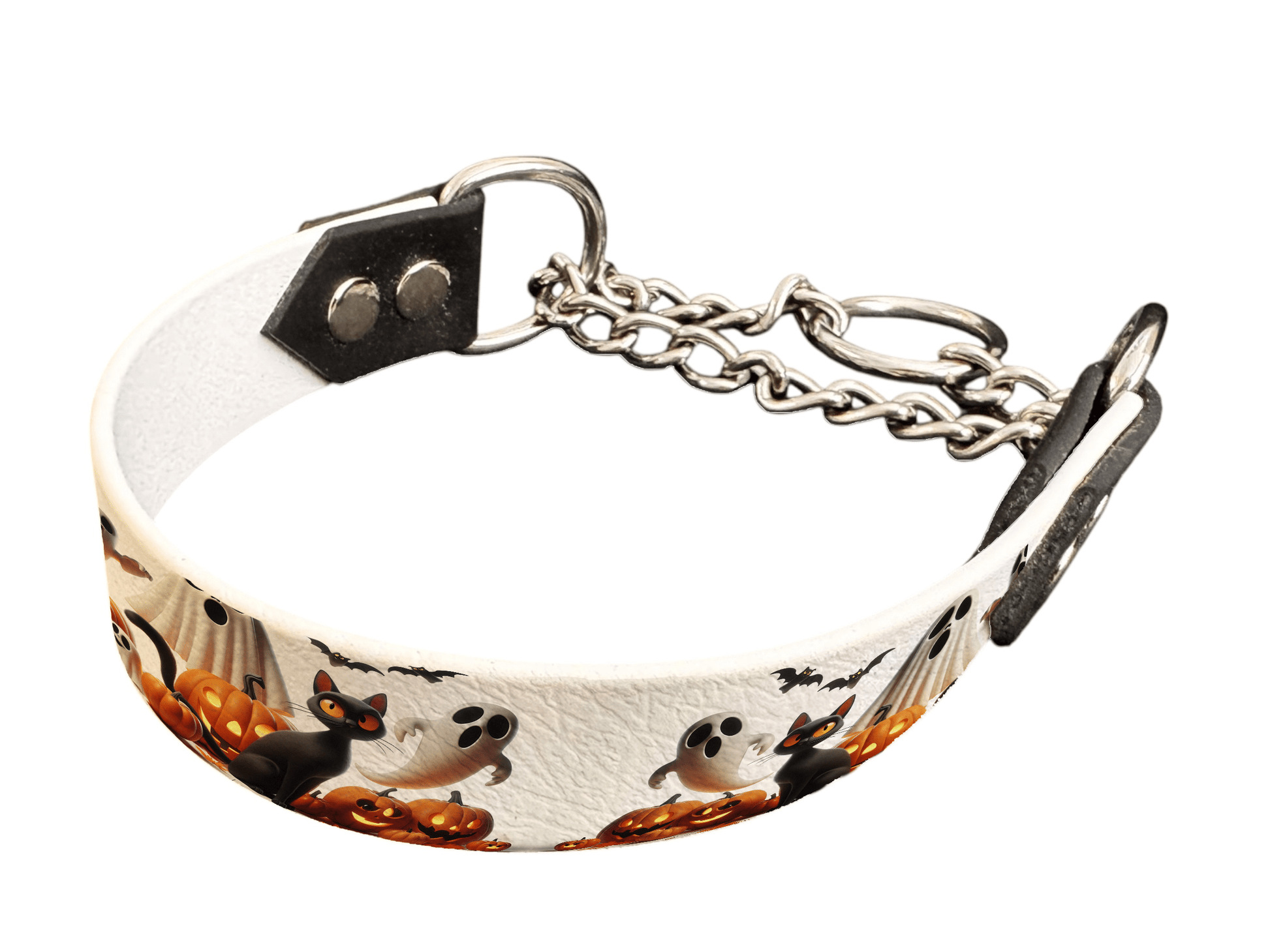 L'atelier du Fourmilier Martingales 132 Martingale pour chien en BioThane® imprimé – Collection Halloween– 25mm