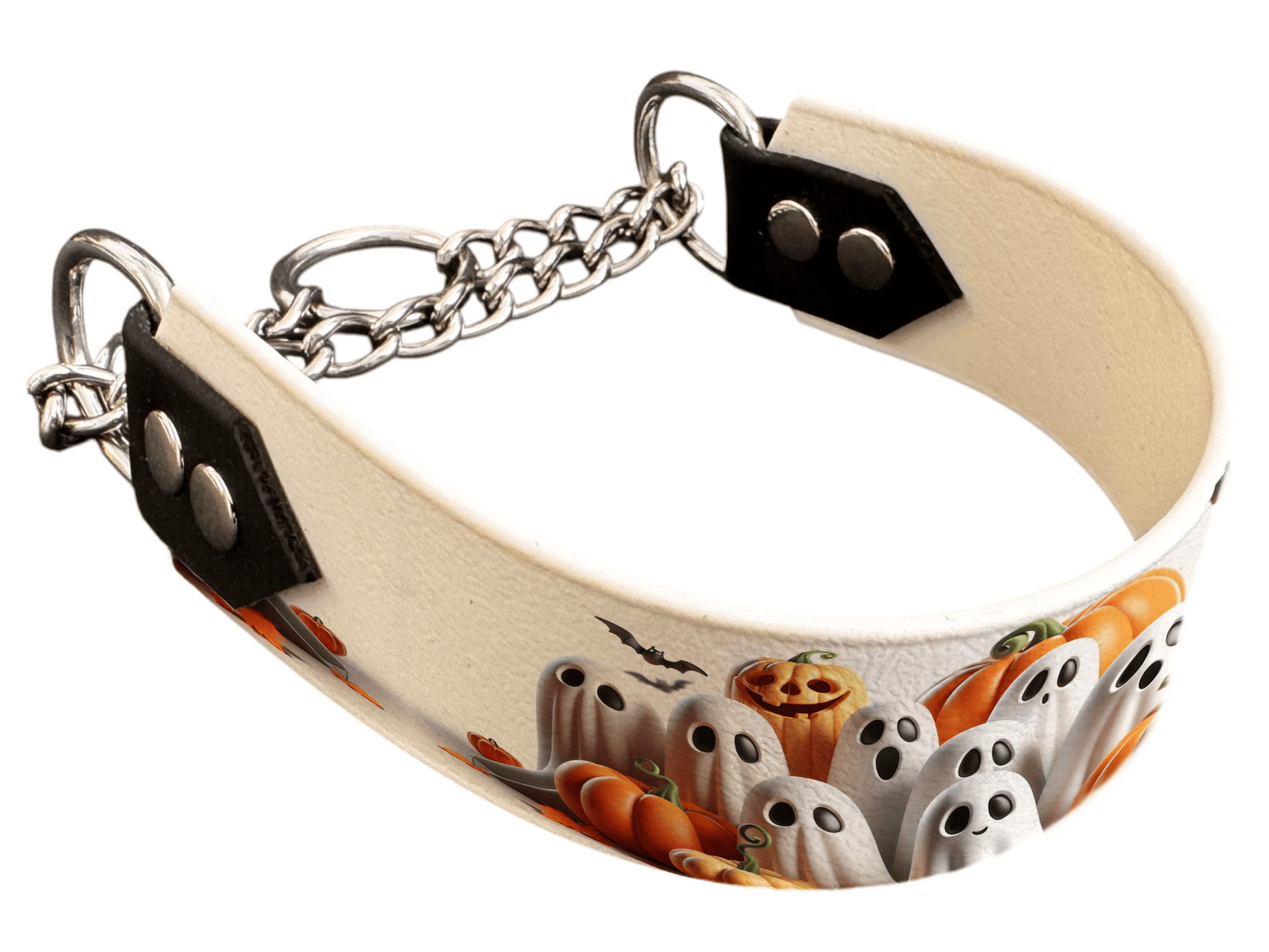 L'atelier du Fourmilier Martingales 133 Martingale pour chien en BioThane® imprimé – Collection Halloween– 38mm