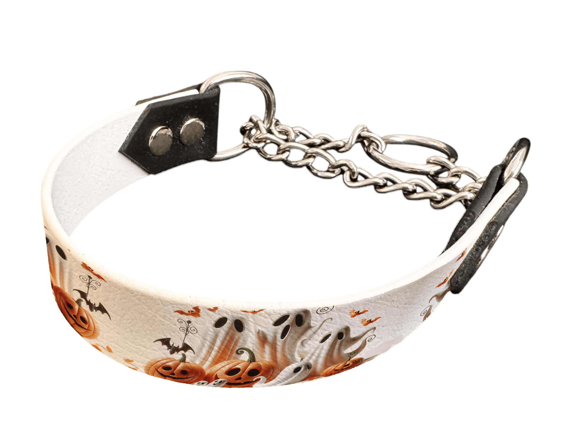 L'atelier du Fourmilier Martingales 134 Martingale pour chien en BioThane® imprimé – Collection Halloween– 25mm