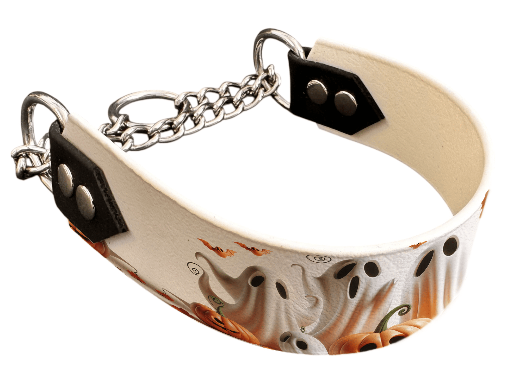 L'atelier du Fourmilier Martingales 134 Martingale pour chien en BioThane® imprimé – Collection Halloween– 38mm