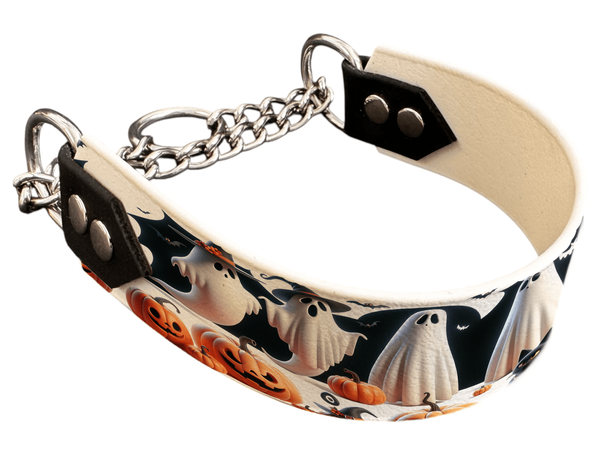 L'atelier du Fourmilier Martingales 135 Martingale pour chien en BioThane® imprimé – Collection Halloween– 38mm