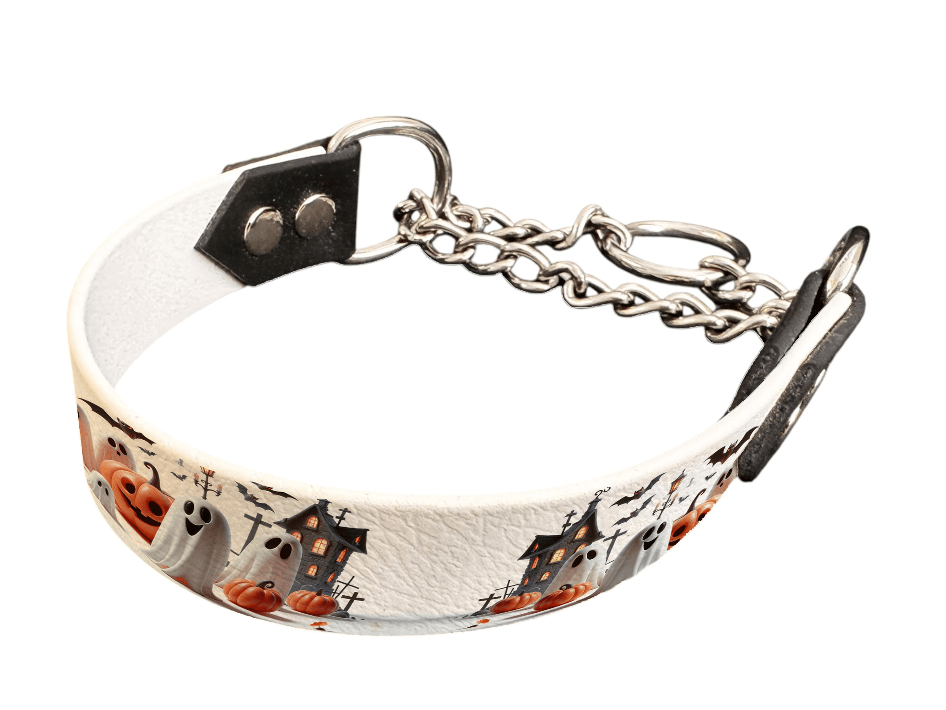 L'atelier du Fourmilier Martingales 136 Martingale pour chien en BioThane® imprimé – Collection Halloween– 25mm