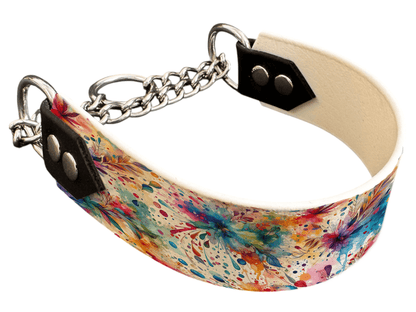 L'atelier du Fourmilier Martingales 14 Martingale pour chien en BioThane® imprimé – Collection abstrait – 38mm