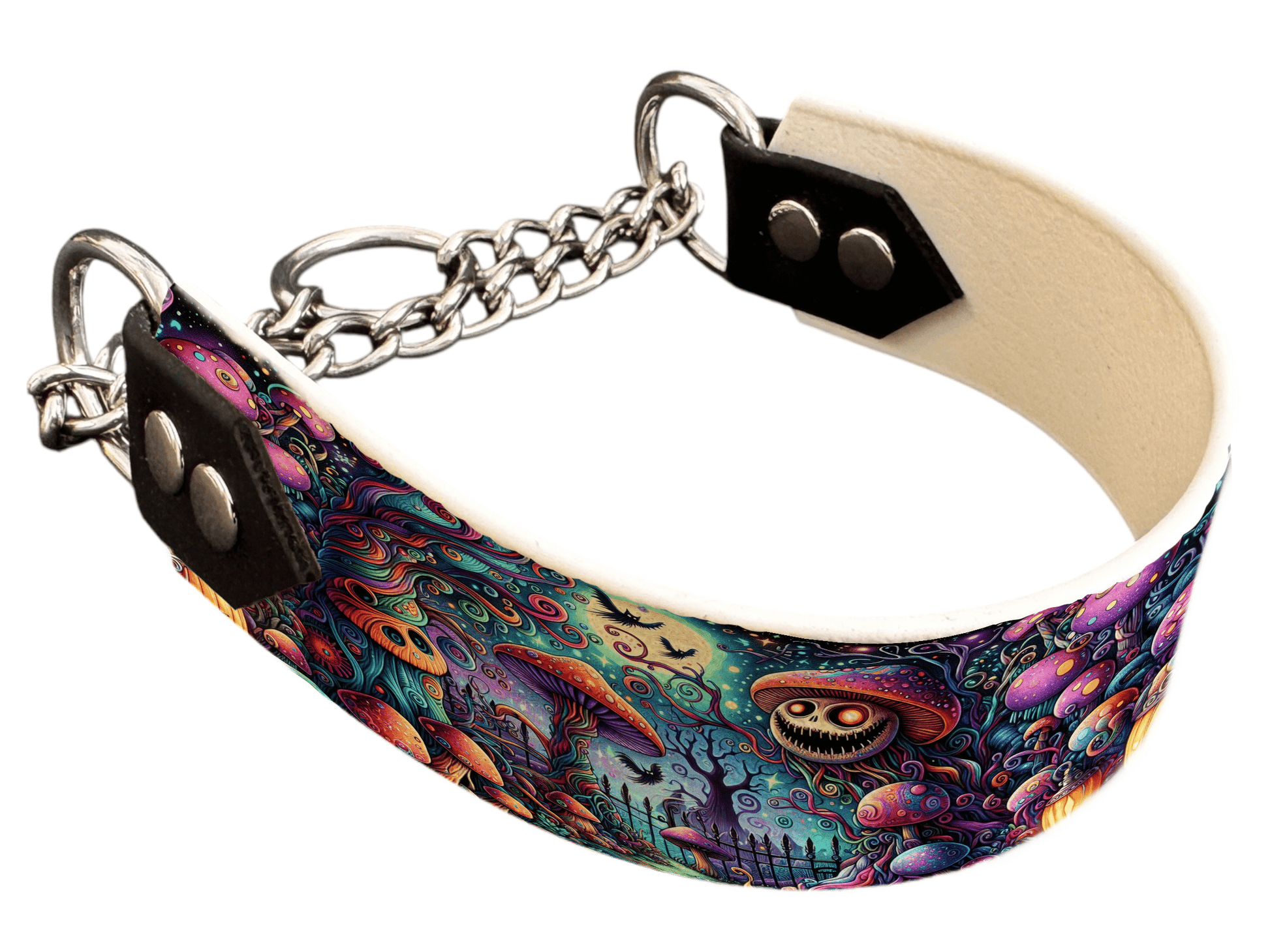L'atelier du Fourmilier Martingales 142 Martingale pour chien en BioThane® imprimé – Collection Halloween– 38mm
