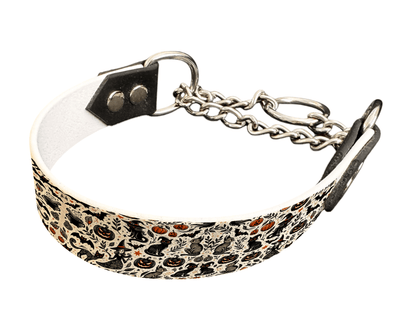 L'atelier du Fourmilier Martingales 144 Martingale pour chien en BioThane® imprimé – Collection Halloween– 25mm