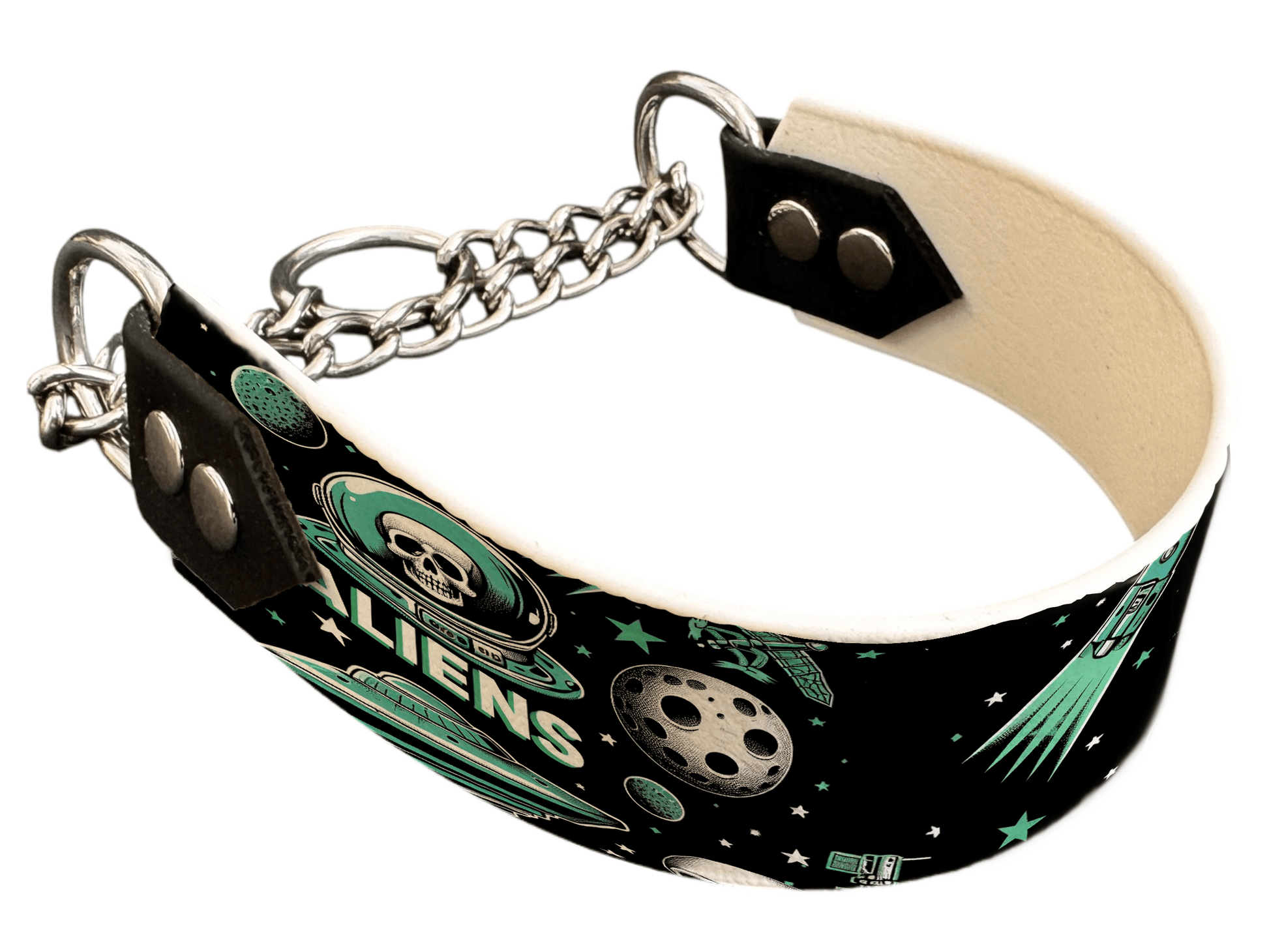 L'atelier du Fourmilier Martingales 167 Martingale pour chien en BioThane® imprimé – Collection pop art– 38mm