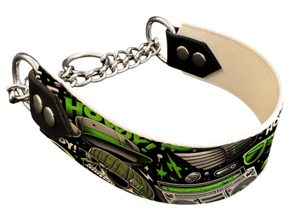 L'atelier du Fourmilier Martingales 169 Martingale pour chien en BioThane® imprimé – Collection pop art– 38mm