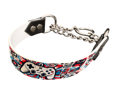 L'atelier du Fourmilier Martingales 175 Martingale pour chien en BioThane® imprimé – Collection pop art– 25mm