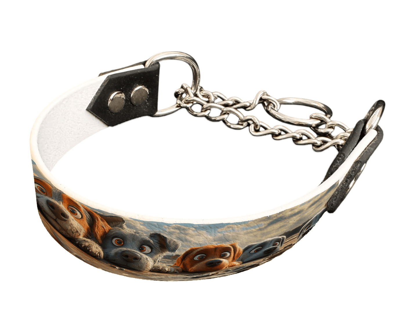 L'atelier du Fourmilier Martingales 183 Martingale pour chien en BioThane® imprimé – Collection chiens– 25mm