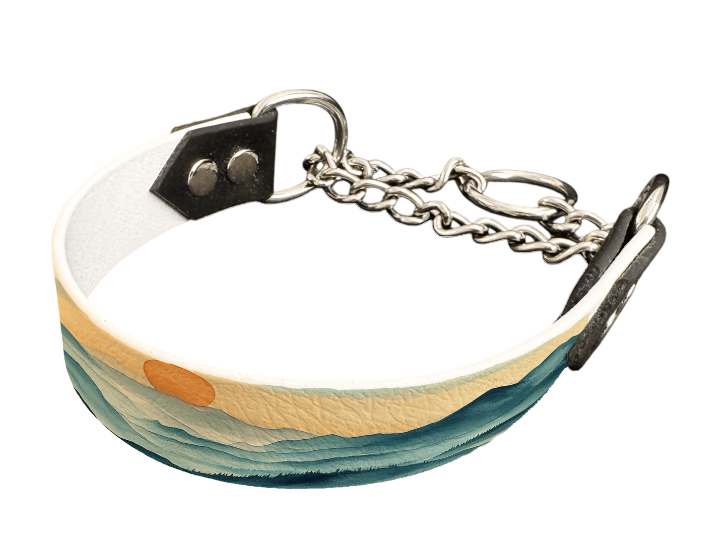 L'atelier du Fourmilier Martingales 187 Martingale pour chien en BioThane® imprimé – Collection paysage– 25mm