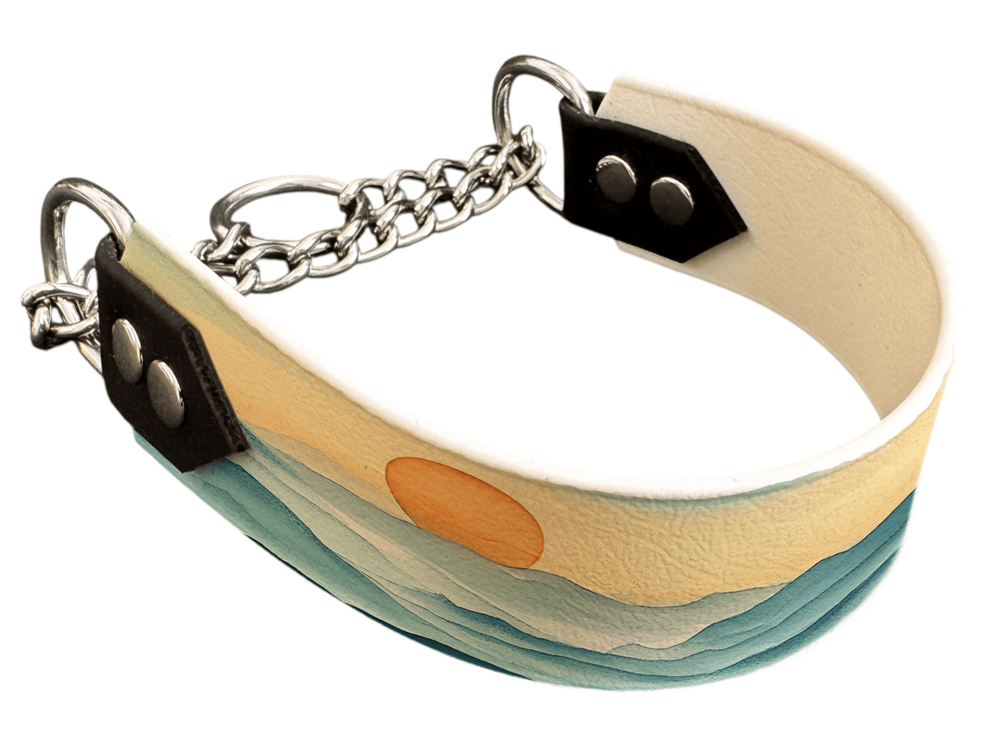 L'atelier du Fourmilier Martingales 187 Martingale pour chien en BioThane® imprimé – Collection paysage– 38mm