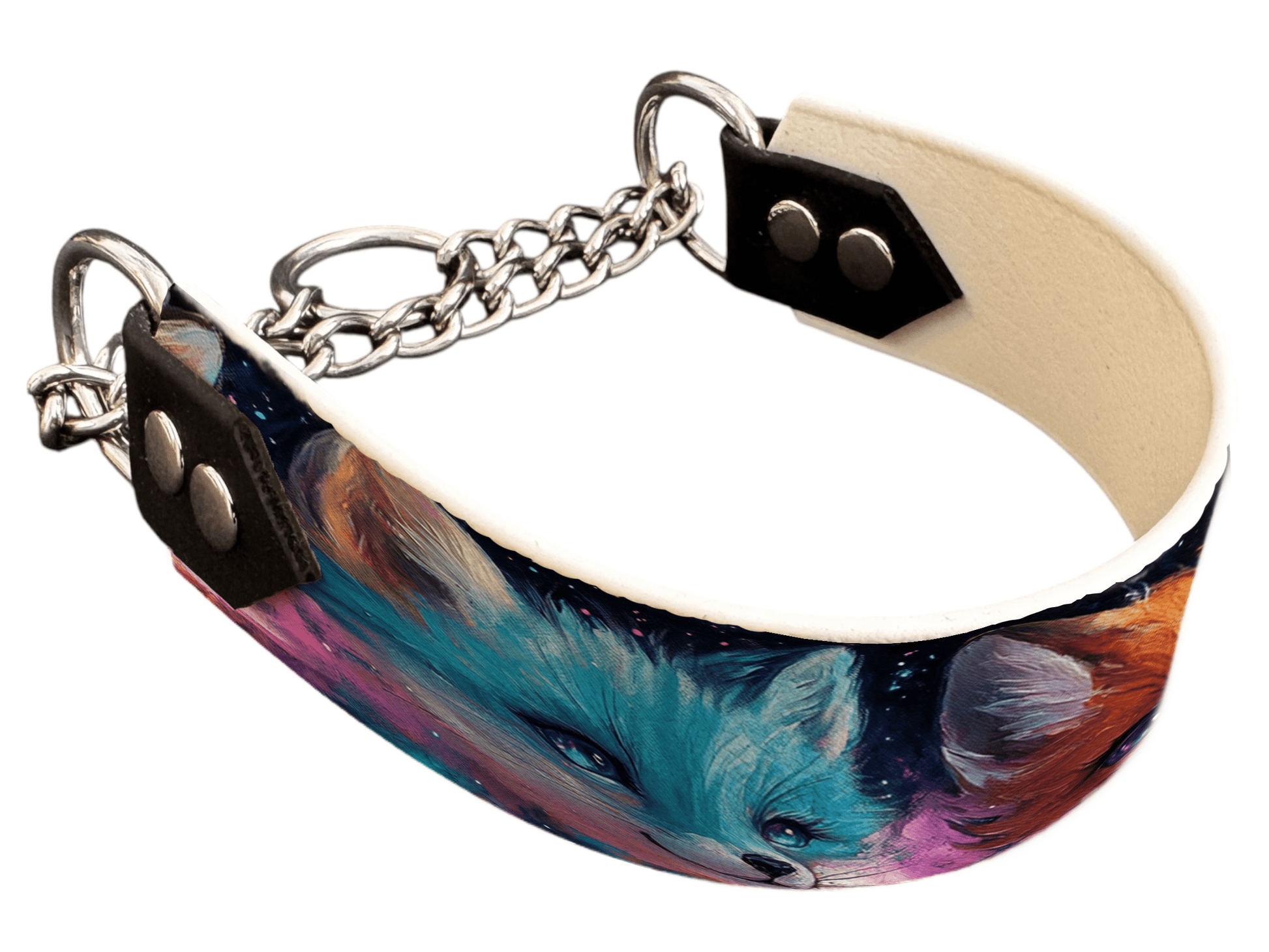 L'atelier du Fourmilier Martingales 190 Martingale pour chien en BioThane® imprimé – Collection animaux sauvages– 38mm