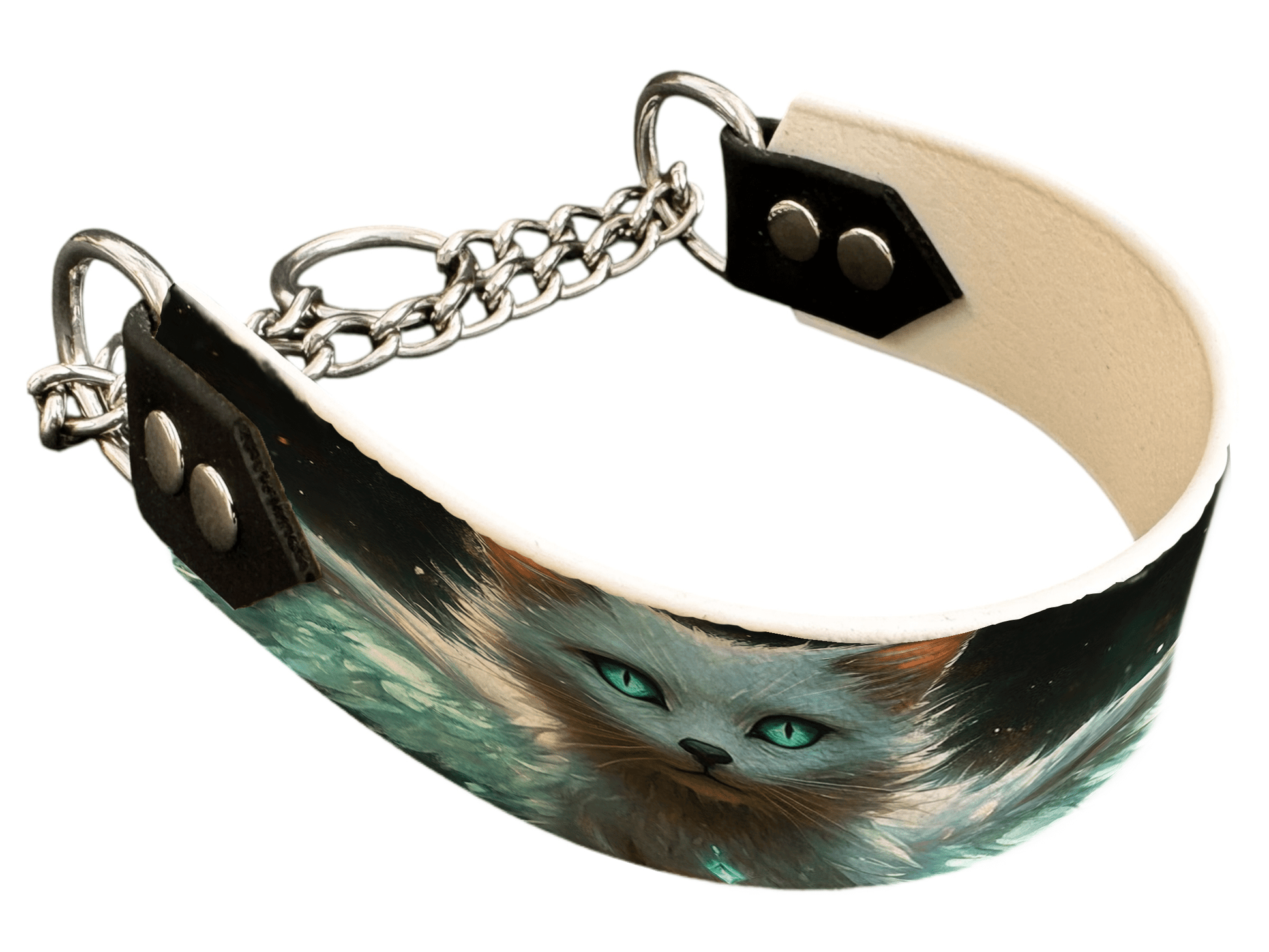 L'atelier du Fourmilier Martingales 198 martingale pour chien en BioThane® imprimé – Collection monstres et créatures imaginaires– 38mm