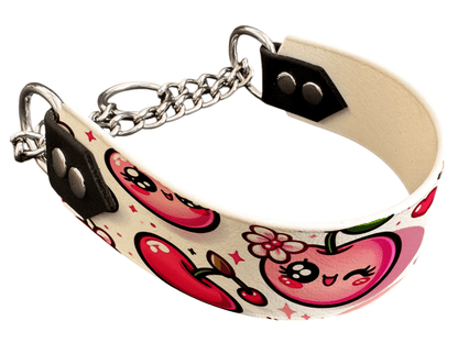 L'atelier du Fourmilier Martingales 20 Martingale pour chien en BioThane® imprimé – Collection gourmandise – 38mm