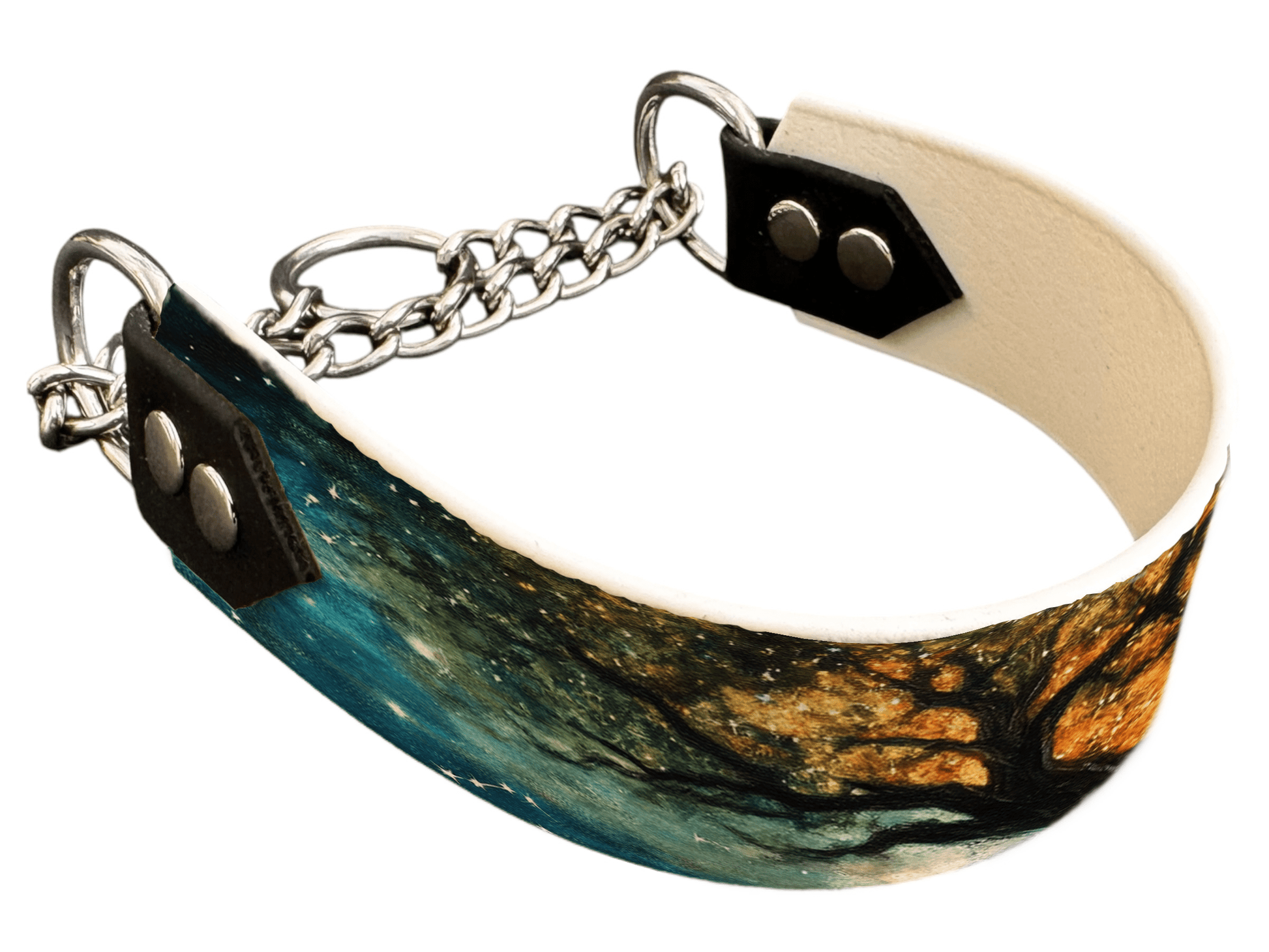 L'atelier du Fourmilier Martingales 203 Martingale pour chien en BioThane® imprimé – Collection paysage– 38mm