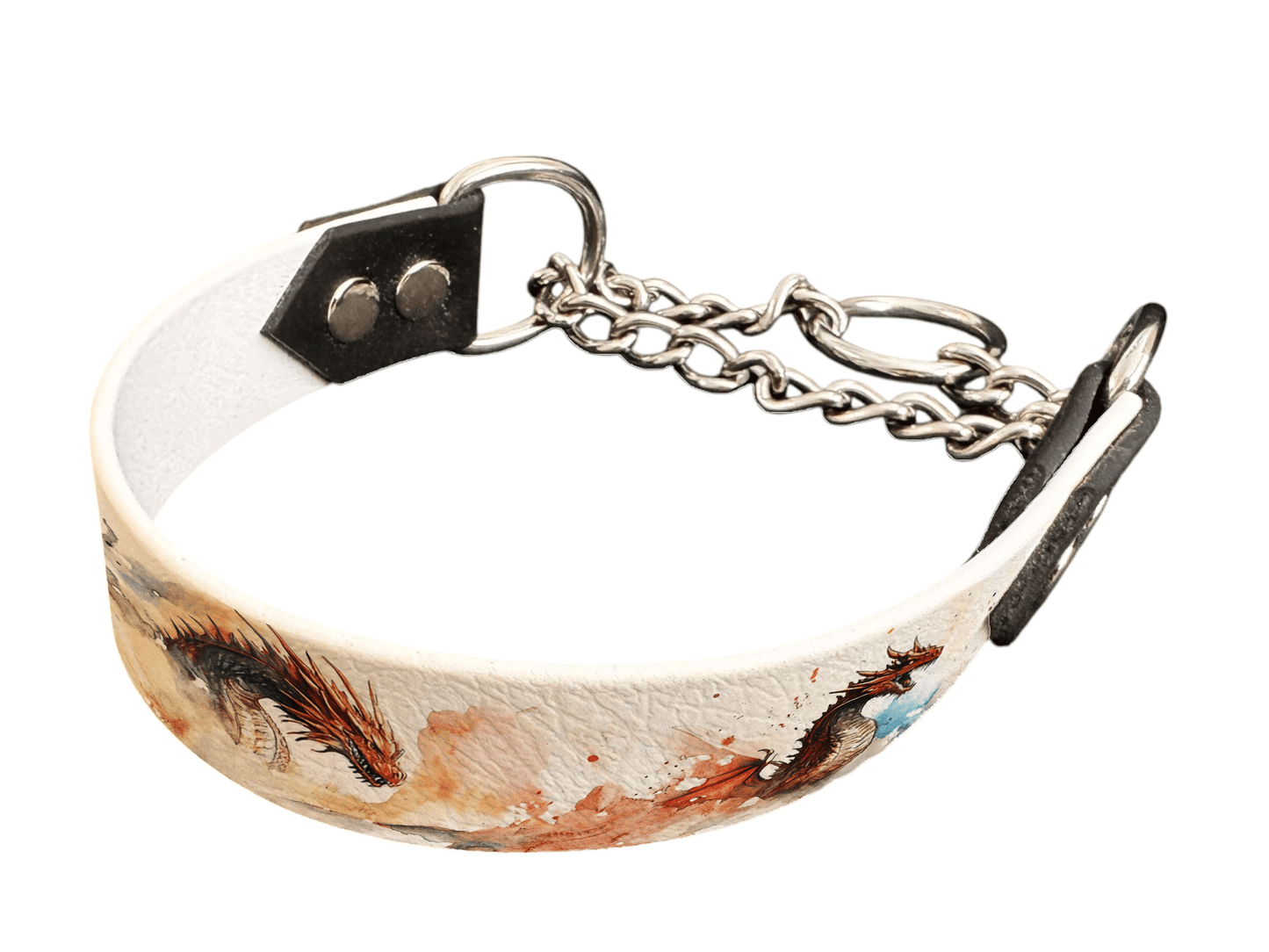 L'atelier du Fourmilier Martingales 204 martingale pour chien en BioThane® imprimé – Collection monstres et créatures imaginaires– 25mm