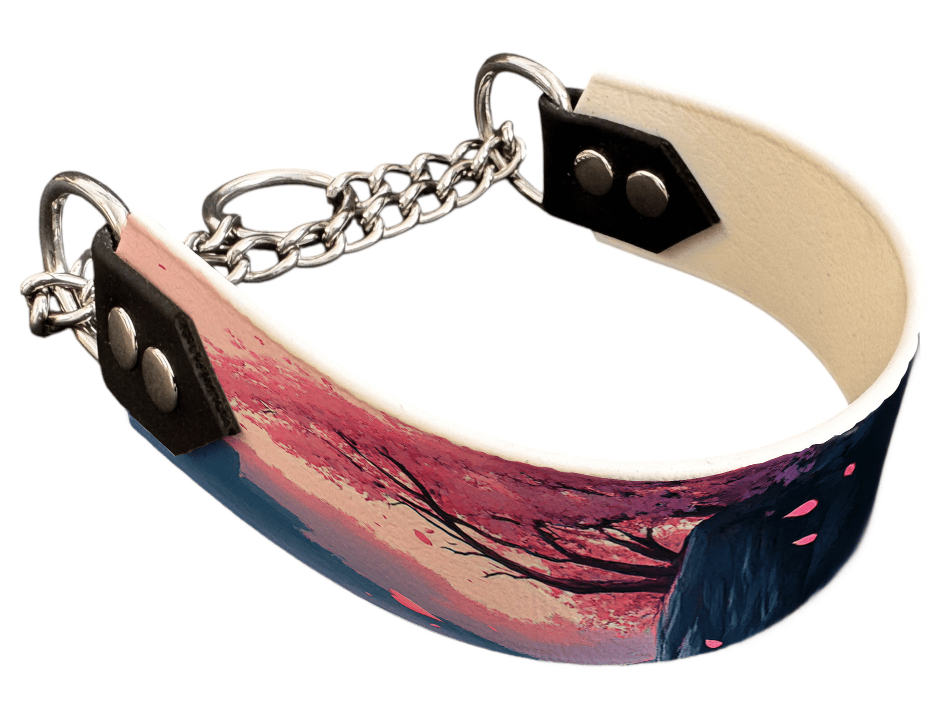 L'atelier du Fourmilier Martingales 206 Martingale pour chien en BioThane® imprimé – Collection paysage– 38mm